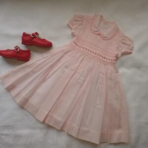 Vestido con bordado Nido de abeja